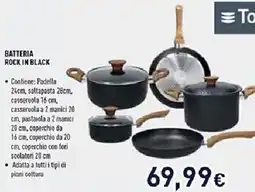 Unieuro Tognana batteria rock in black offerta