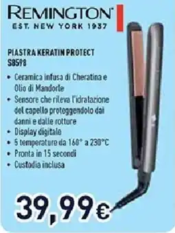 Unieuro REMINGTON PLASTRA KERATIN PROTECT S8598 offerta