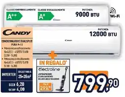 Unieuro CANDY CONDIZIONATORE DUALSPLIT PURA 9-12 offerta