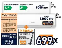 Unieuro Electroline CONDIZIONATORE DUALSPLIT 9+12 offerta