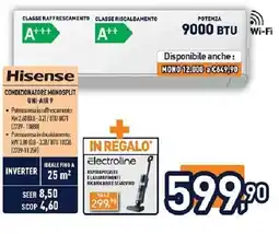 Unieuro Hisense CONDIZIONATORE MONOSPLIT UNI-AIR 9 offerta