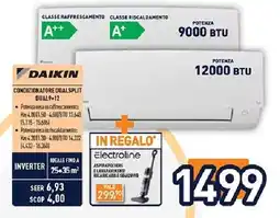 Unieuro DAIKIN CONDIZIONATORE DUALSPLIT DUAL9+12 offerta
