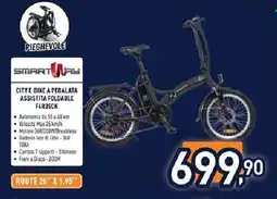 Unieuro SMARTWAY CITY E-BIKE A PEDALATA ASSISTITA FOLDABLE F4R3SCK offerta