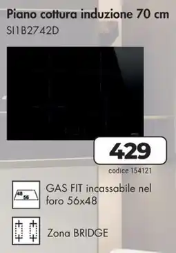 Trony Smeg Piano cottura induzione 70 cm SI1B2742D offerta