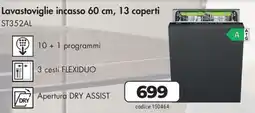 Trony Smeg Lavastoviglie incasso 60 cm, 13 coperti ST352AL offerta