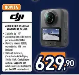 Unieuro dji ACTION CAM OSMO 360 ADVENTURE COMBO offerta