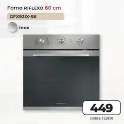 Trony GLEMGAS Forno RIFLEXO 60 cm GFX92IX-S6 offerta