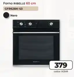 Trony GLEMGAS Forno RIBELLE 60 cm GFR62BK-S3 offerta