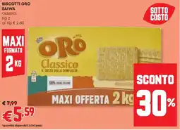 Pam Biscotti oro saiwa classici offerta