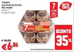 Pam Tonno all'olio di oliva RIO MARE offerta