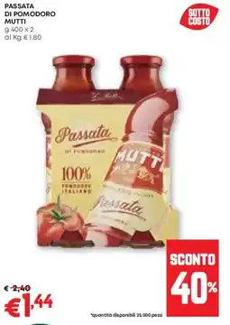 Pam Passata di pomodoro MUTTI offerta