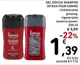 Spazio Conad Gel doccia shampoo INTESA POUR HOMME offerta