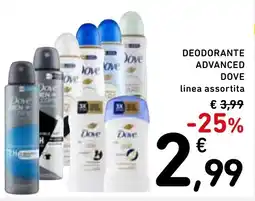 Spazio Conad Deodorante advanced DOVE offerta