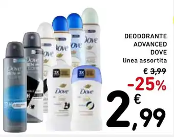 Spazio Conad Deodorante advanced DOVE offerta