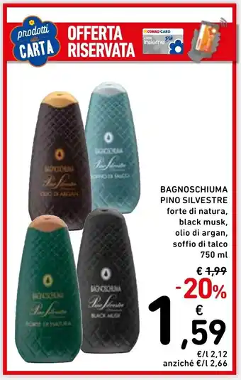 Spazio Conad Bagnoschiuma PINO SILVESTRE offerta
