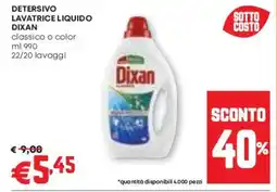 Pam Detersivo lavatrice liquido DIXAN offerta