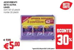Pam Assorbenti seta ultra LINES offerta