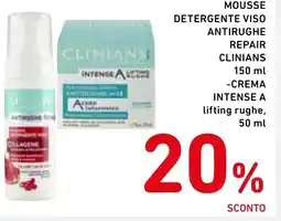 Spazio Conad Mousse detergente viso repair-crema intense a CLINIANS offerta