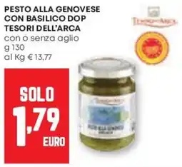 Pam Pesto alla genovese con basilico dop TESORI DELL'ARCA offerta