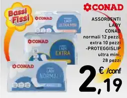 Spazio Conad Assorbenti lady CONAD offerta