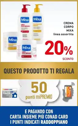Spazio Conad Crema corpo MIXA offerta