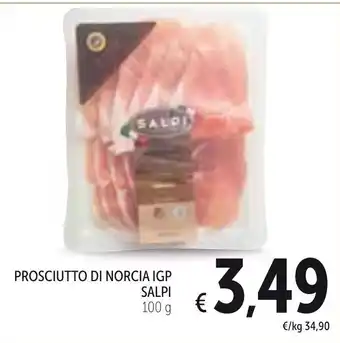 Spazio Conad Prosciutto Di Norcia IGP Salpi 100g offerta