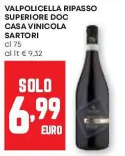 Pam Valpolicella ripasso superiore doc casa vinicola sartori offerta