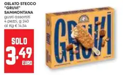 Pam Gelato stecco "gruvi" SAMMONTANA offerta