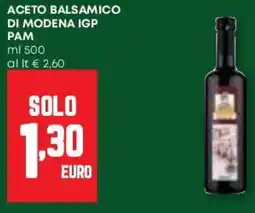 Pam Aceto balsamico di modena IGP PAM offerta