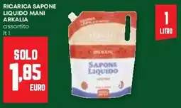 Pam Ricarica sapone liquido mani ARKALIA offerta