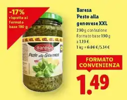 Lidl Baresa Pesto alla genovese XXL offerta