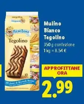 Lidl MULINO BIANCO TEGOLINO offerta