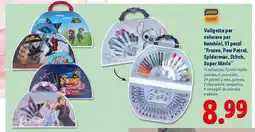 Lidl Valigetta per colorare per bambini, 51 pezzi offerta