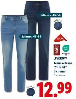 Lidl LIVERGY Jeans o Jeans Slim Fit da uomo offerta