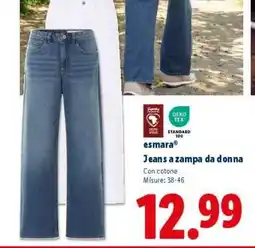 Lidl esmara Jeans a zampa da donna offerta