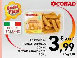 Spazio Conad Bastoncini panati di pollo CONAD offerta