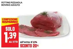 Pam Fettine pizzaiola bovino adulto offerta