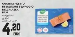 Pam Cuori di filetto di salmone selvaggio dell'alaska PAM offerta