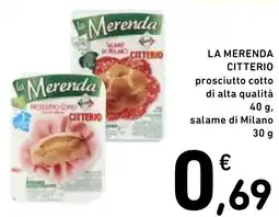 Spazio Conad La merenda CITTERIO offerta