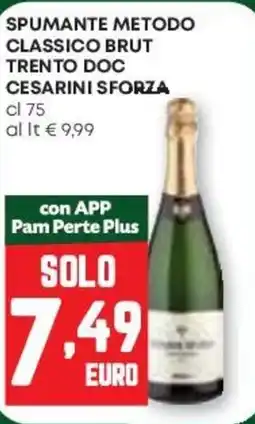 Pam Spumante metodo classico brut trento DOC CESARINI SFORZA offerta
