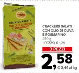 Todis Crackers salati con olio di oliva e rosmarino offerta