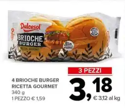 Todis 4 brioche burger ricetta gourmet Dulcesol offerta