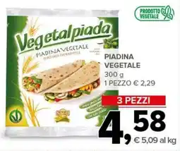 Todis Piadina vegetale Vegetalpiada offerta