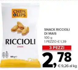 Todis Snack riccioli CHIPS LIPS offerta