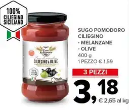 Todis Sugo pomodoro ciliegino - melanzane - olive offerta