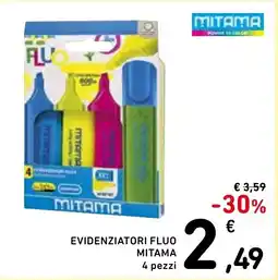 Spazio Conad Evidenziatori fluo MITAMA offerta