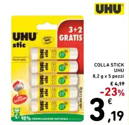 Spazio Conad Colla stick UHU offerta