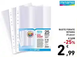Spazio Conad Buste forate MITAMA offerta
