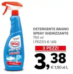Todis Detergente bagno spray igienizzante Wial offerta