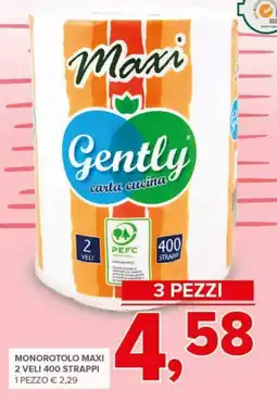 Todis Monorotolo maxi 2 veli 400 strappi offerta
